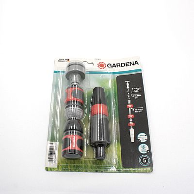GARDENA CLEANING NOZZLE WITH 2 HOSE CONNECTORS SET (18295)